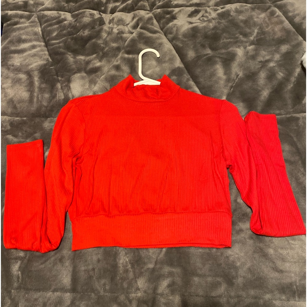 Garage mock neck open back long sleeve. Brand new with tags never worn!